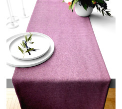 Ervi dekorační sametový běhoun na stůl Rasel růžový