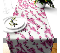 Ervi bavlněný běhoun na stůl - květy sakury