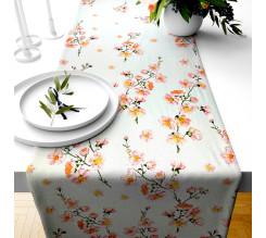 Ervi bavlněný běhoun na stůl - květ jabloně