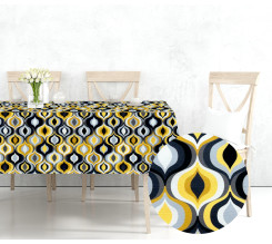 Ervi dekorační ubrus na stůl obdélníkový/čtvercový -DGT žlutý