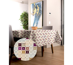 Ervi gobelínový ubrus na stůl obdélníkový/čtvercový - Lux fialový
