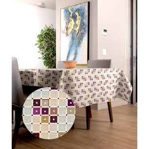 Ervi gobelínový ubrus na stůl obdélníkový/čtvercový - Lux fialový