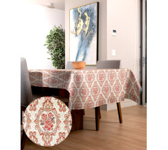 Ervi gobelínový ubrus na stůl obdélníkový/čtvercový - Asetat růže bordo