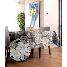 Ervi gobelínový ubrus na stůl obdélníkový/čtvercový - Luks šedý