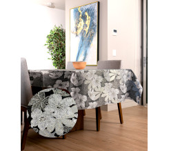 Ervi gobelínový ubrus na stůl obdélníkový/čtvercový - Luks šedý