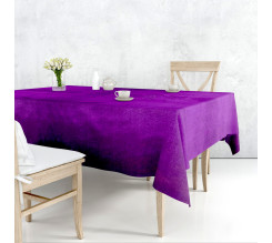 Ervi dekorační sametový ubrus na stůl obdélníkový/čtvercový -Rasel fialový