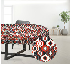 Ervi dekorační ubrus na stůl oválný - DGT červený