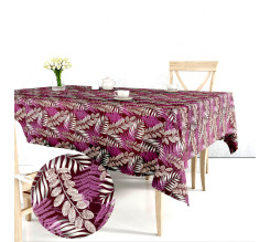 Ervi bavlněný ubrus na stůl obdélníkový/čtvercový -barevné větvičky