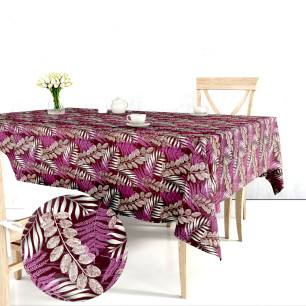 Ervi bavlněný ubrus na stůl obdélníkový/čtvercový - barevné větvičky