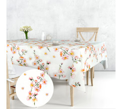 Ervi bavlněný ubrus na stůl obdélníkový/čtvercový - květ jabloně
