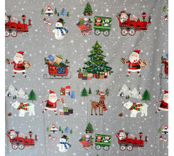 Ervi bavlna š.240 cm - Vánoční vzor -11207-6, metráž