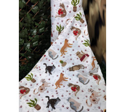 Ervi bavlna š.240cm - veselé koťátka 12025-4, metráž