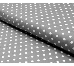 Ervi bavlna š.240 cm šedé/bílé puntíky -1277-75, metráž