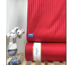 Ervi bavlna satén š.240 cm hladký nebo pruhovaný červený, metráž