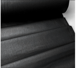 Ervi bavlna š.240 cm jednobarevná černá  č.184, metráž