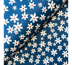 Ervi bavlna š.240cm - květinky na modrém - 26186-7, metráž