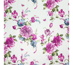 Ervi bavlna  š.240 cm - květy fialové - 26560-14 metráž