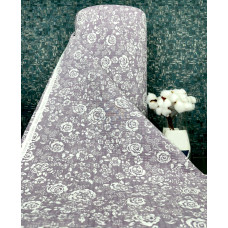Ervi  bavlna-Krep š.240cm - Květy na lilkovém č.26550-10, metráž