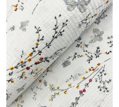 Ervi  bavlna-krep š.240cm - romantický vzor č.23515-3, metráž