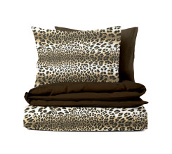 Ervi bavlněné povlečení oboustranné - Leopard /tmavě hnědé