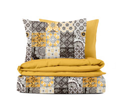Ervi bavlněné povlečení oboustranné - ornament Maroko/žluté