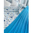 Pletená multifunkční deka-přehoz na postel -  tyrkysová, 220x240 cm