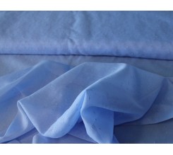 Záclona modrá N040 (prší) 150cm