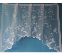 Oblouková záclona 2112 modrá, 90x150 cm