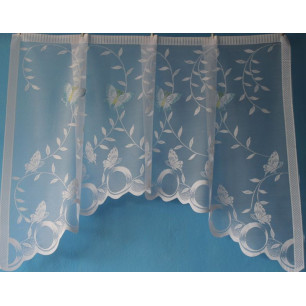 Oblouková záclona 2112 modrá, 90x150 cm