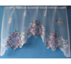 Oblouková záclona 2460 růžová, 90x150 cm