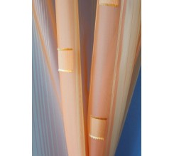 Voálová záclona oranžová N0167-07 150x155cm