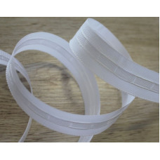 Řasící páska bílá 25mm
