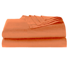 Bavlněné prostěradlo  oranžové