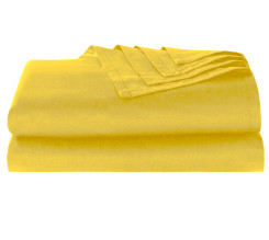 Bavlněné prostěradlo  žluté