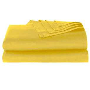 Bavlněné prostěradlo  žluté